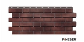 Фасадная панель Fineber, Кирпич клинкерный 3D, Керамически черный - купить в Москве