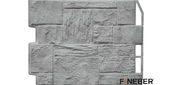 Фасадная панель Fineber, Туф, 3D-Facture Светло-серый - купить в Москве